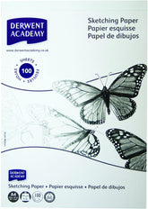Derwent Academy A4 Portrait Sketch Pad, 100 Sheets of Acid Free 110gsm Sketching Paper - Al Masam Stationery LLC